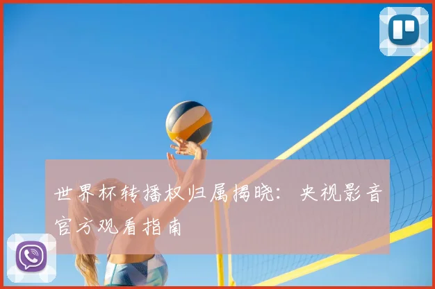 世界杯转播权归属揭晓：央视影音官方观看指南
